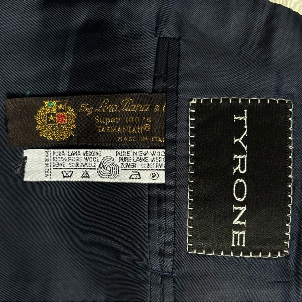 Canali Loro Piana Tyrone Wool Classic Black Men's Blazer Size 50